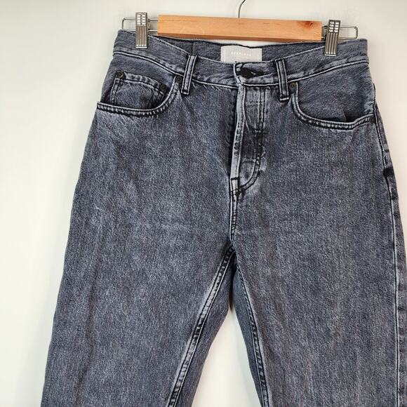 Everlane 90's Cheeky Jean 26 Ankle Black Wash Button Fly Denim - Picture 3 of 9